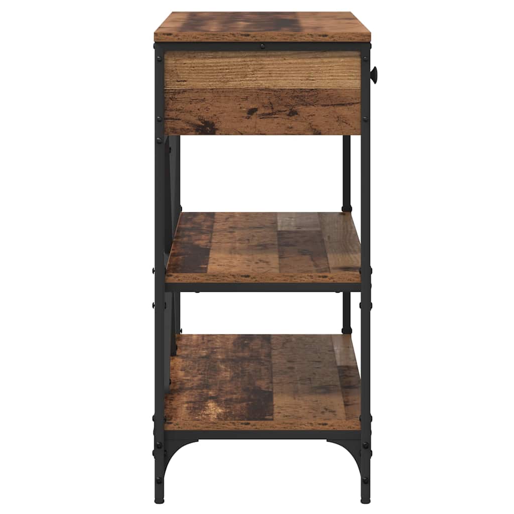 Tavolo consolle con cassetto Marrone 100 x 34,5 x 75 cm legno