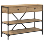 Tavolo consolle con cassetto Marrone 100 x 34,5 x 75 cm legno