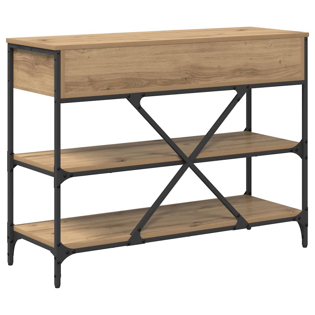 Tavolo consolle con cassetto Marrone 100 x 34,5 x 75 cm legno