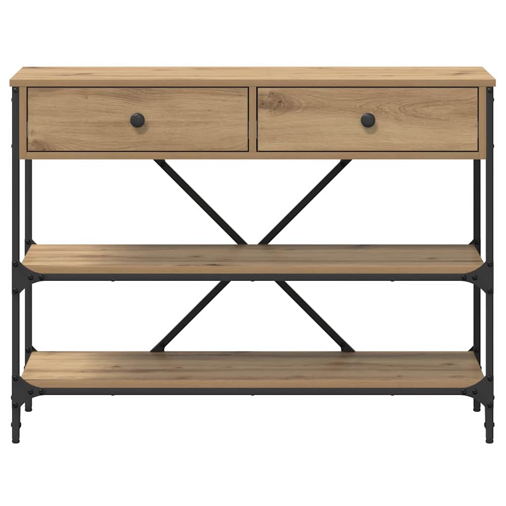 Tavolo consolle con cassetto Marrone 100 x 34,5 x 75 cm legno