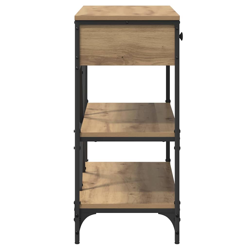 Tavolo consolle con cassetto Marrone 100 x 34,5 x 75 cm legno