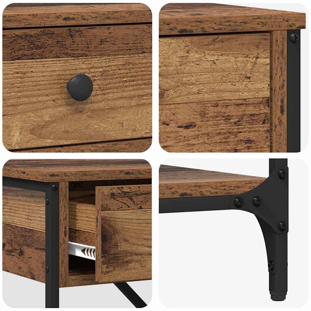 Tavolo consolle con cassetto Marrone 75 x 34,5 x 75 cm legno