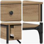 Tavolo consolle con cassetto Marrone 75 x 34,5 x 75 cm legno