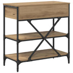 Tavolo consolle con cassetto Marrone 75 x 34,5 x 75 cm legno
