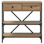 Tavolo consolle con cassetto Marrone 75 x 34,5 x 75 cm legno
