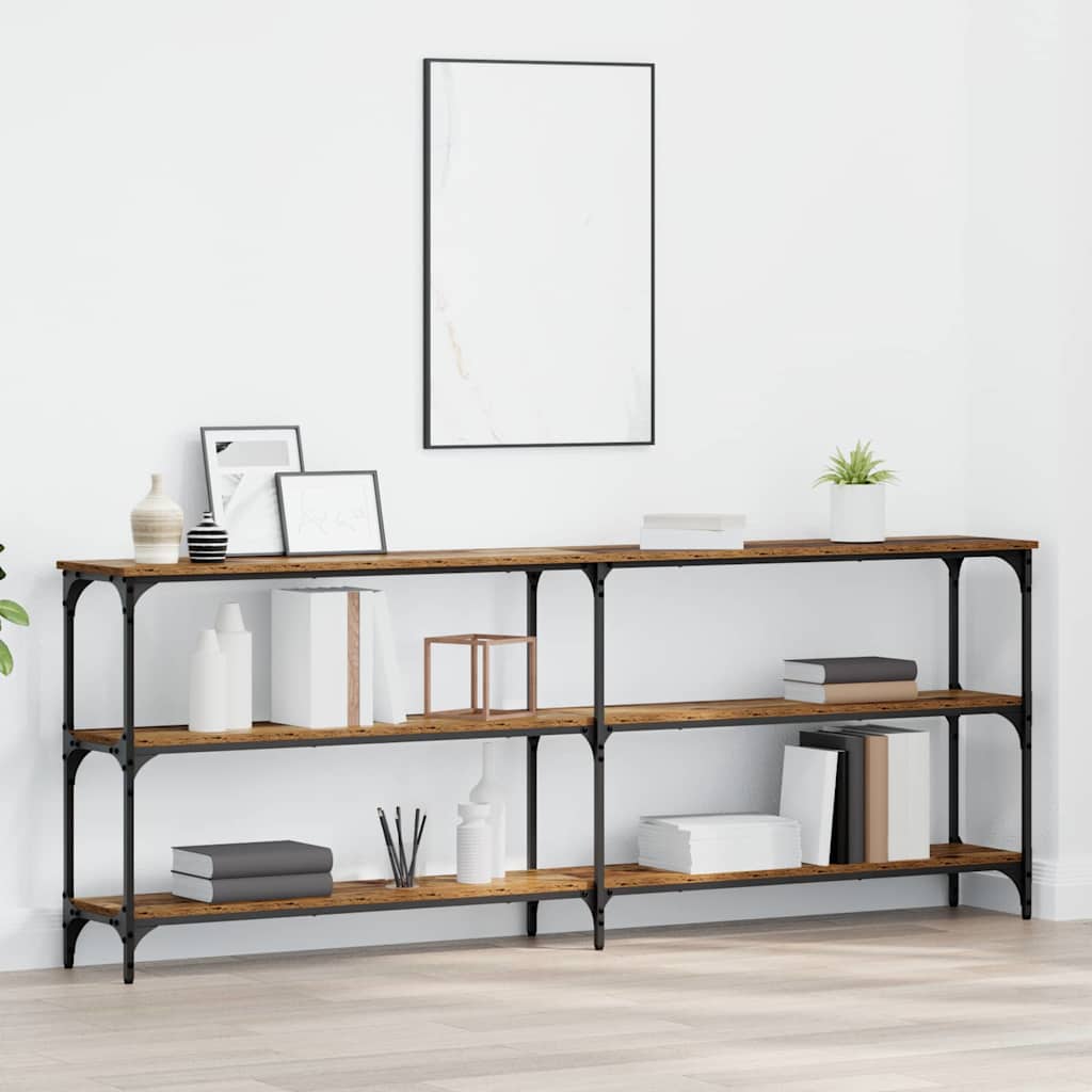 Tavolo consolle Legno vecchio 200 x 29 x 75 cm