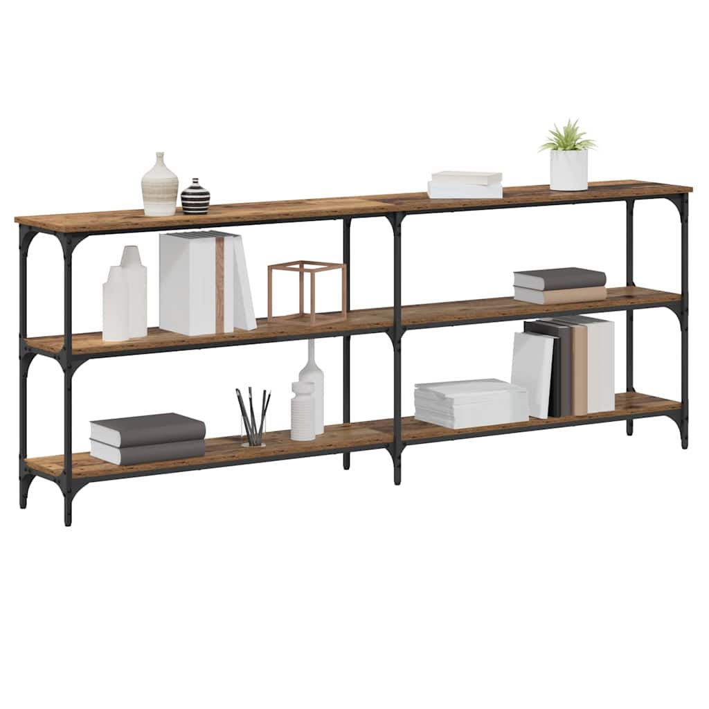 Tavolo consolle Legno vecchio 200 x 29 x 75 cm