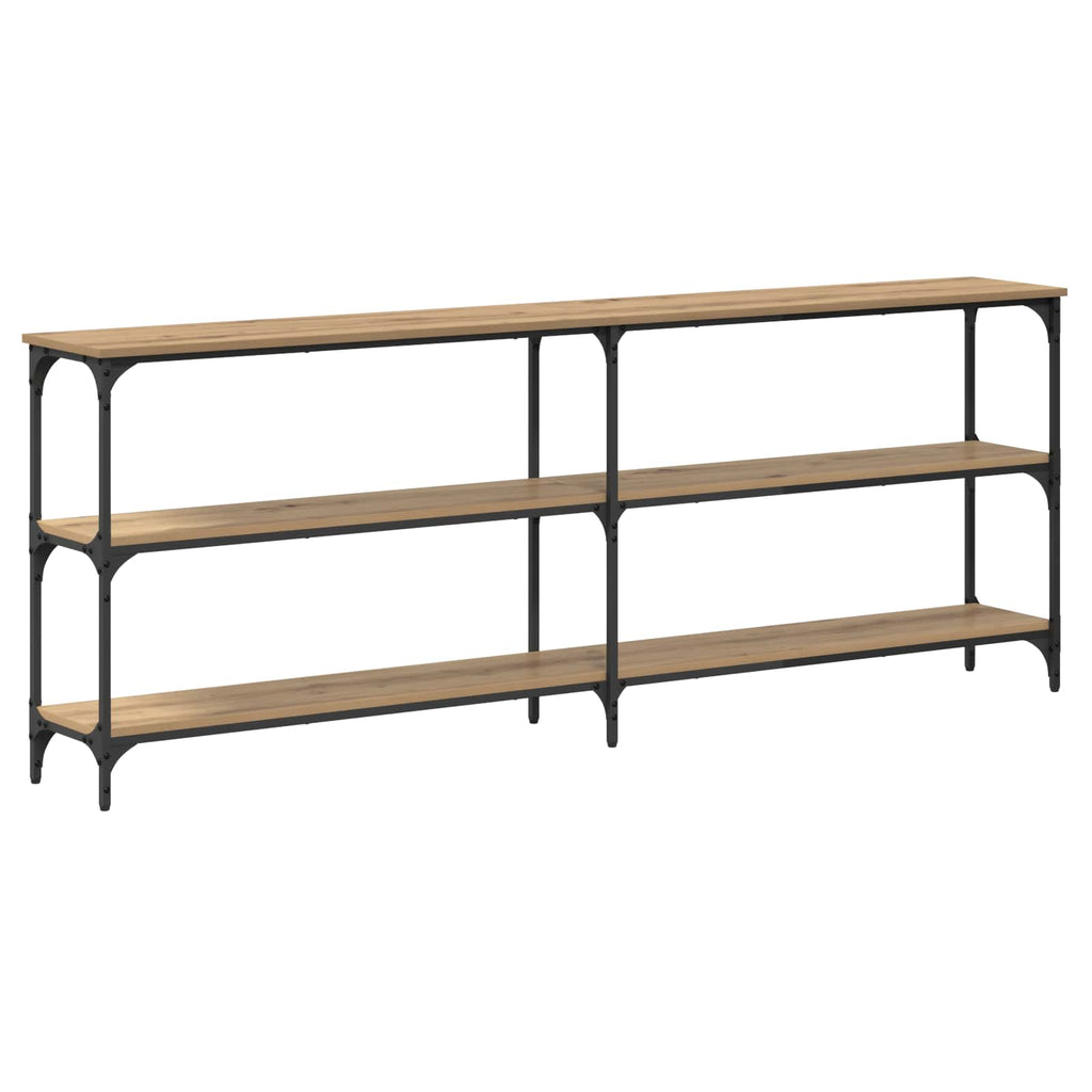 Tavolo consolle rovere artigianale 200 x 29 x 75 cm