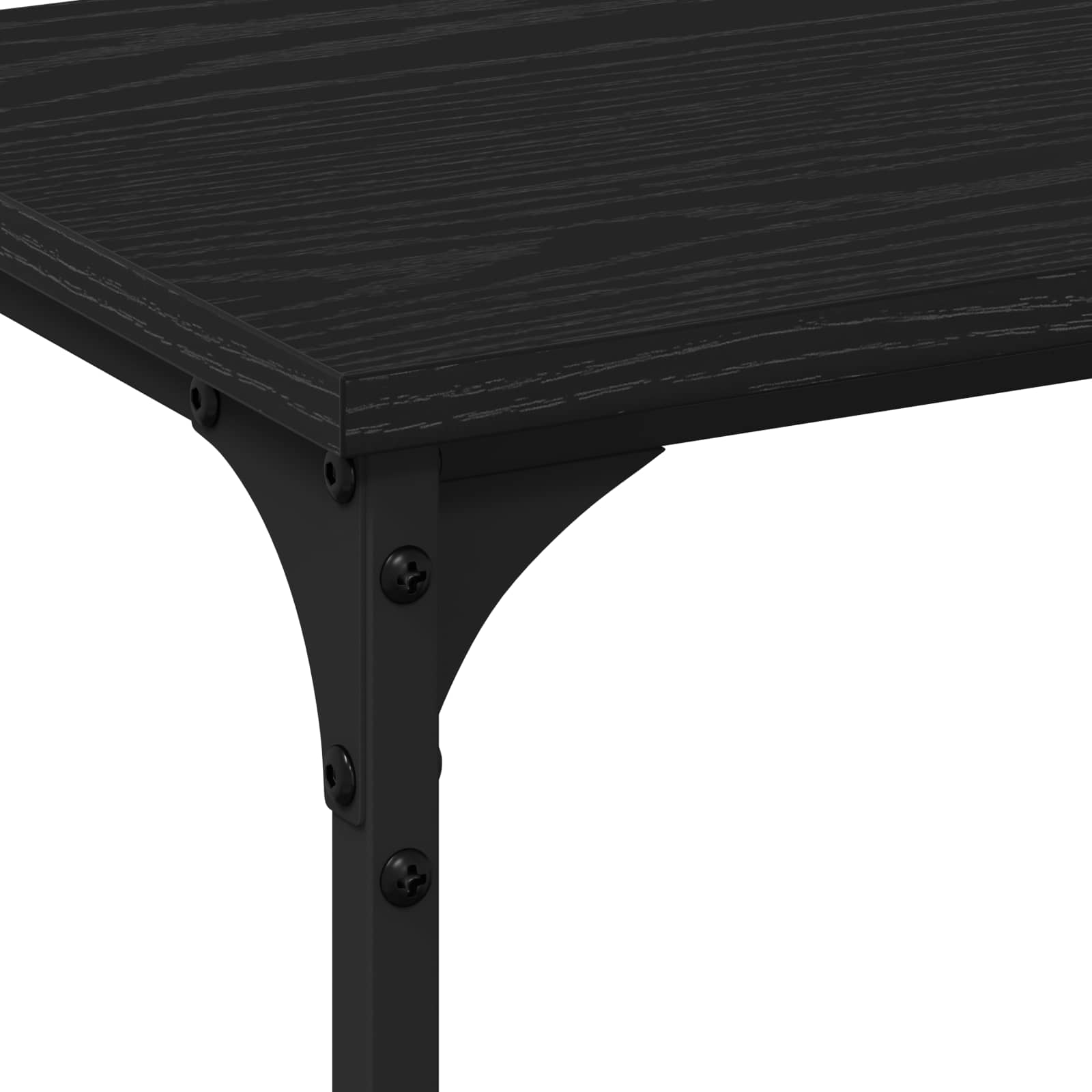 Tavolo consolle Rovere nero 200 x 29 x 75 cm