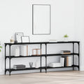 Tavolo consolle Rovere nero 200 x 29 x 75 cm
