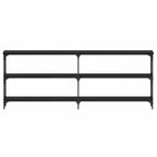 Tavolo consolle Rovere nero 200 x 29 x 75 cm