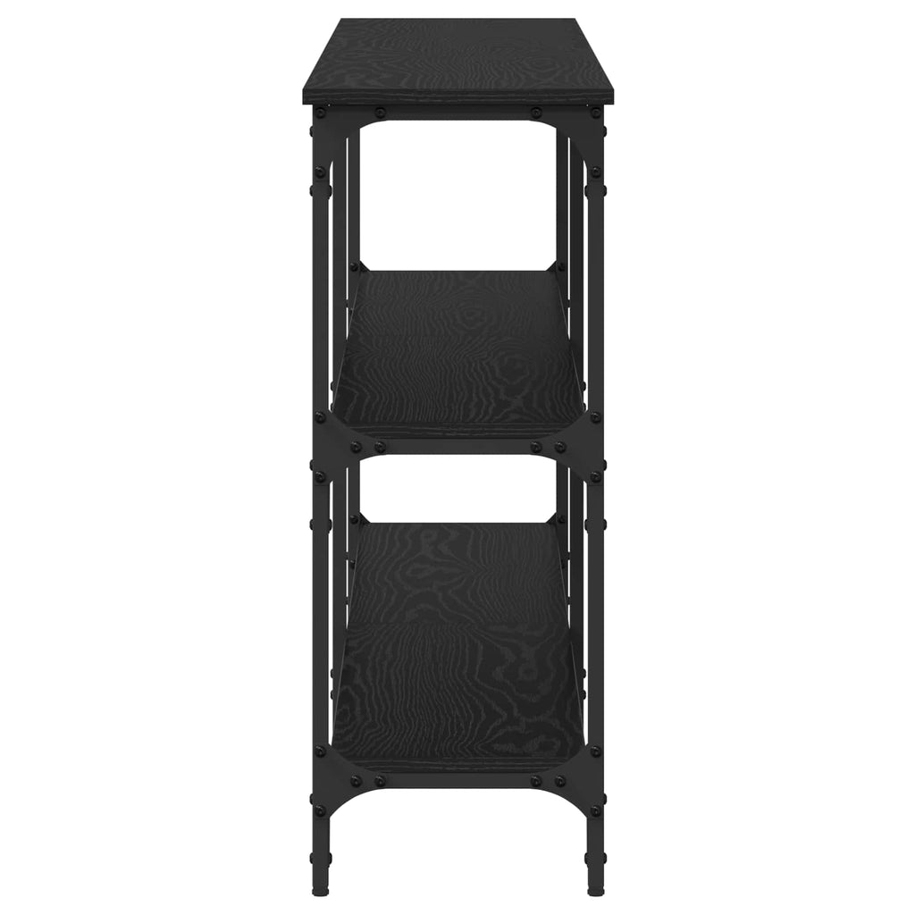 Tavolo consolle Rovere nero 200 x 29 x 75 cm