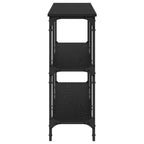Tavolo consolle Rovere nero 200 x 29 x 75 cm