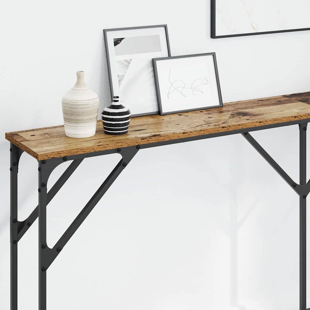 Tavolo consolle Legno vecchio 180 x 23 x 75 cm