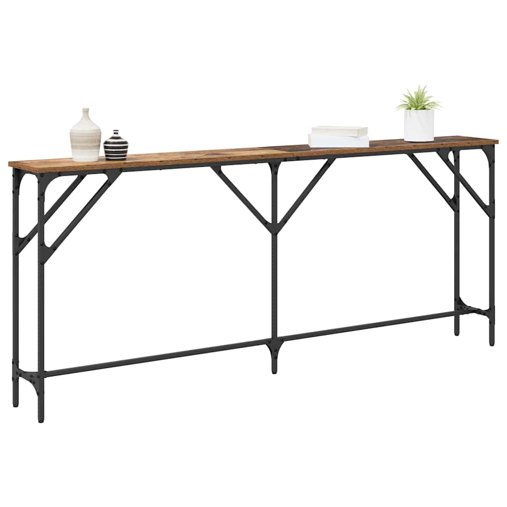 Tavolo consolle Legno vecchio 180 x 23 x 75 cm