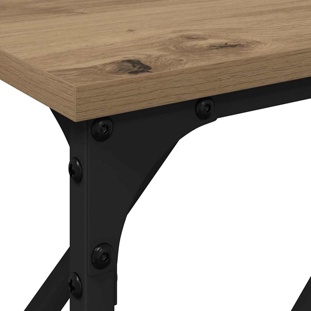 Tavolo consolle rovere artigianale 180 x 23 x 75 cm