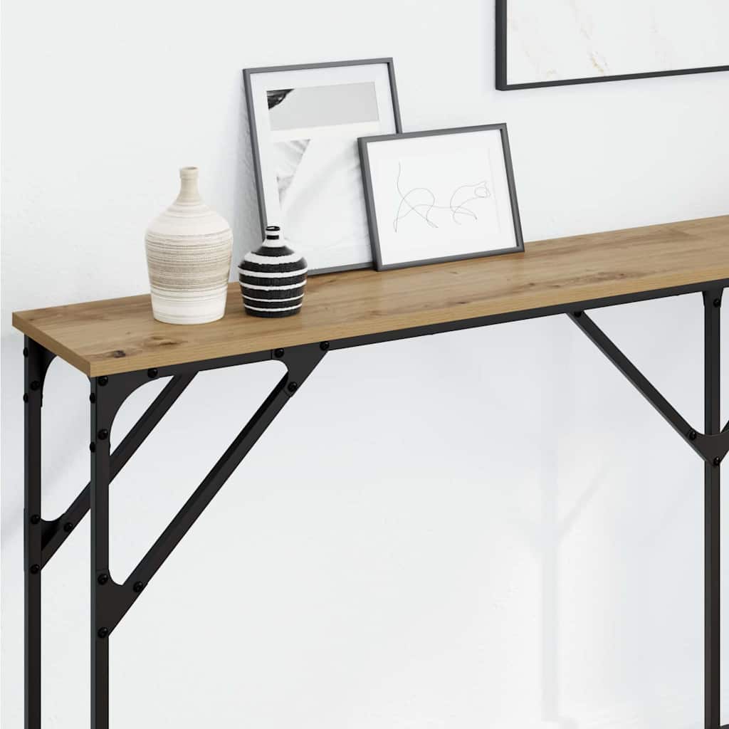 Tavolo consolle rovere artigianale 180 x 23 x 75 cm