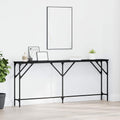 Tavolo consolle Rovere nero 180 x 23 x 75 cm