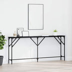 Tavolo consolle Rovere nero 180 x 23 x 75 cm