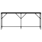 Tavolo consolle Rovere nero 180 x 23 x 75 cm