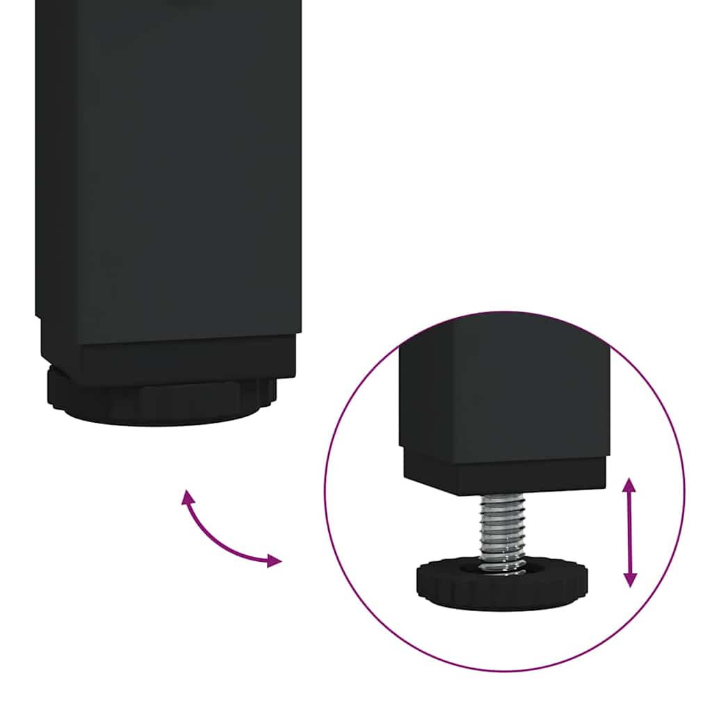 Tavolo consolle Rovere nero 180 x 23 x 75 cm