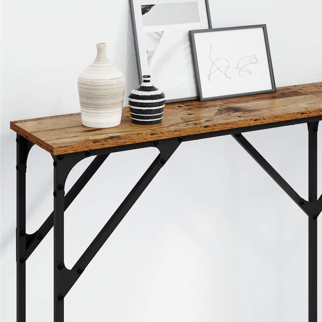 Tavolo consolle Legno vecchio 140 x 23 x 75 cm