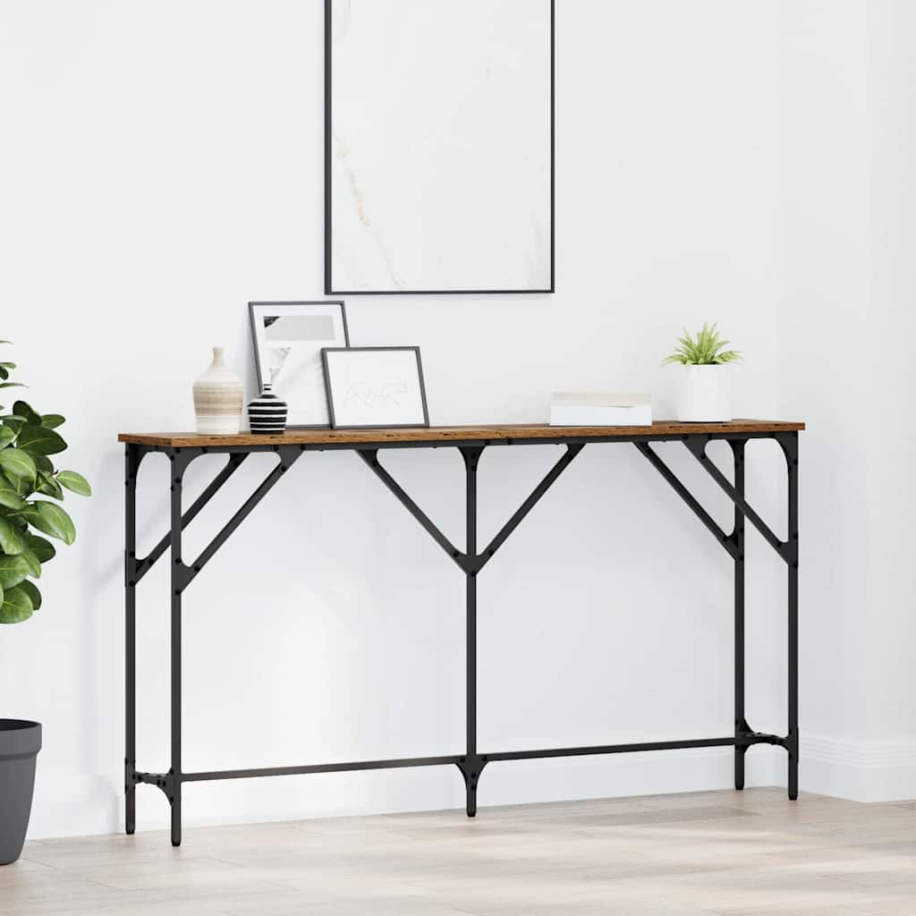 Tavolo consolle Legno vecchio 140 x 23 x 75 cm