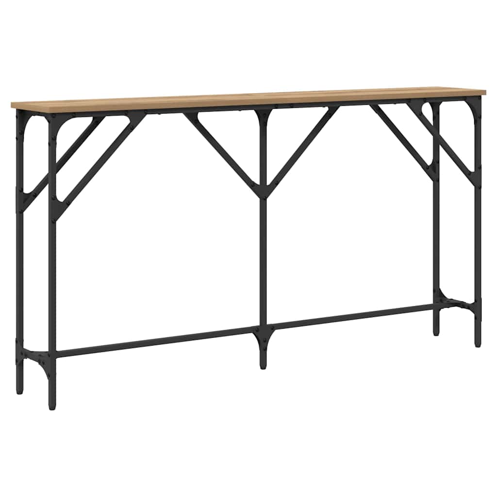 Tavolo consolle rovere artigianale 140 x 23 x 75 cm