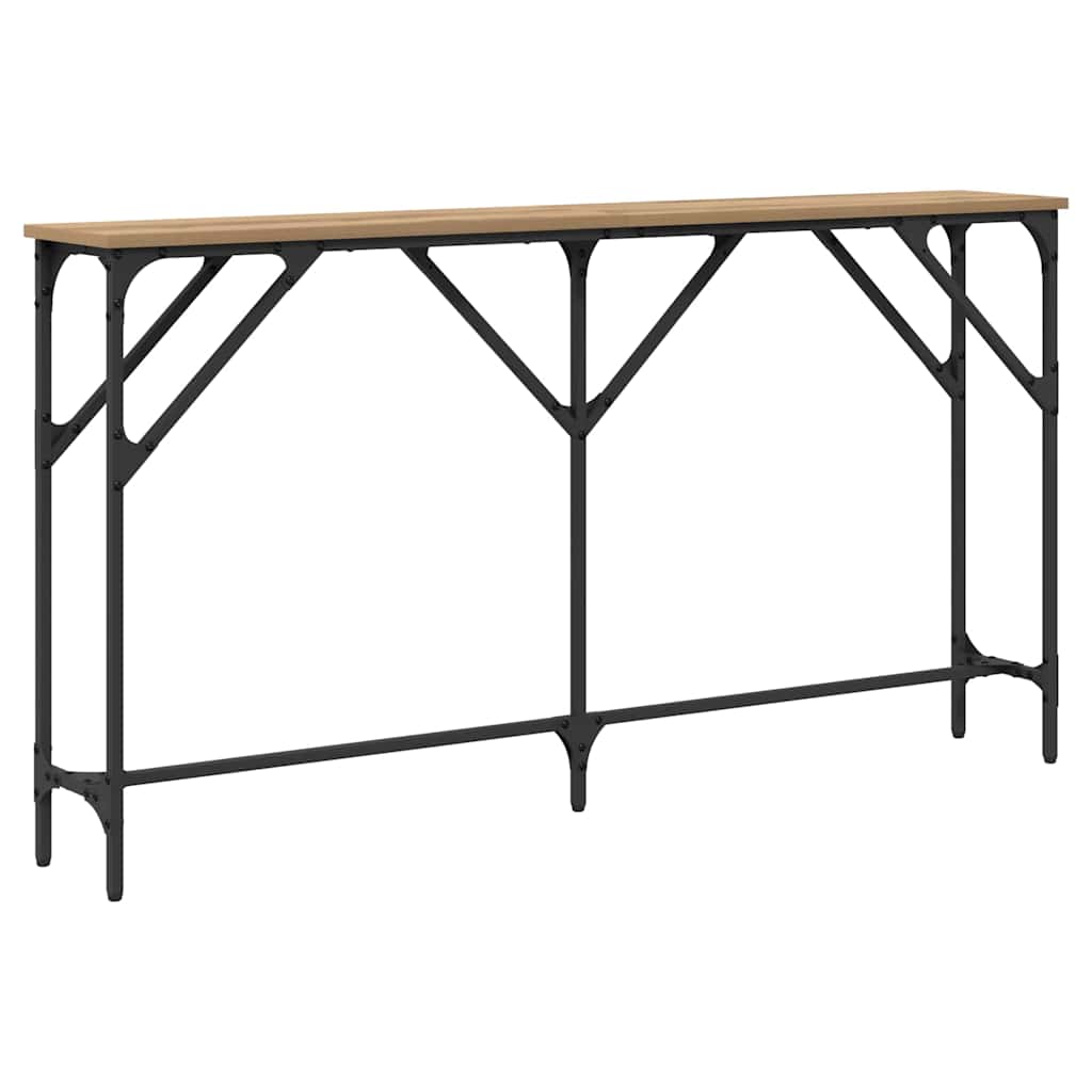 Tavolo consolle rovere artigianale 140 x 23 x 75 cm