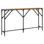 Tavolo consolle rovere artigianale 140 x 23 x 75 cm