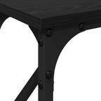 Tavolo consolle Rovere nero 140 x 23 x 75 cm