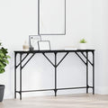 Tavolo consolle Rovere nero 140 x 23 x 75 cm