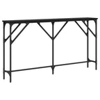 Tavolo consolle Rovere nero 140 x 23 x 75 cm