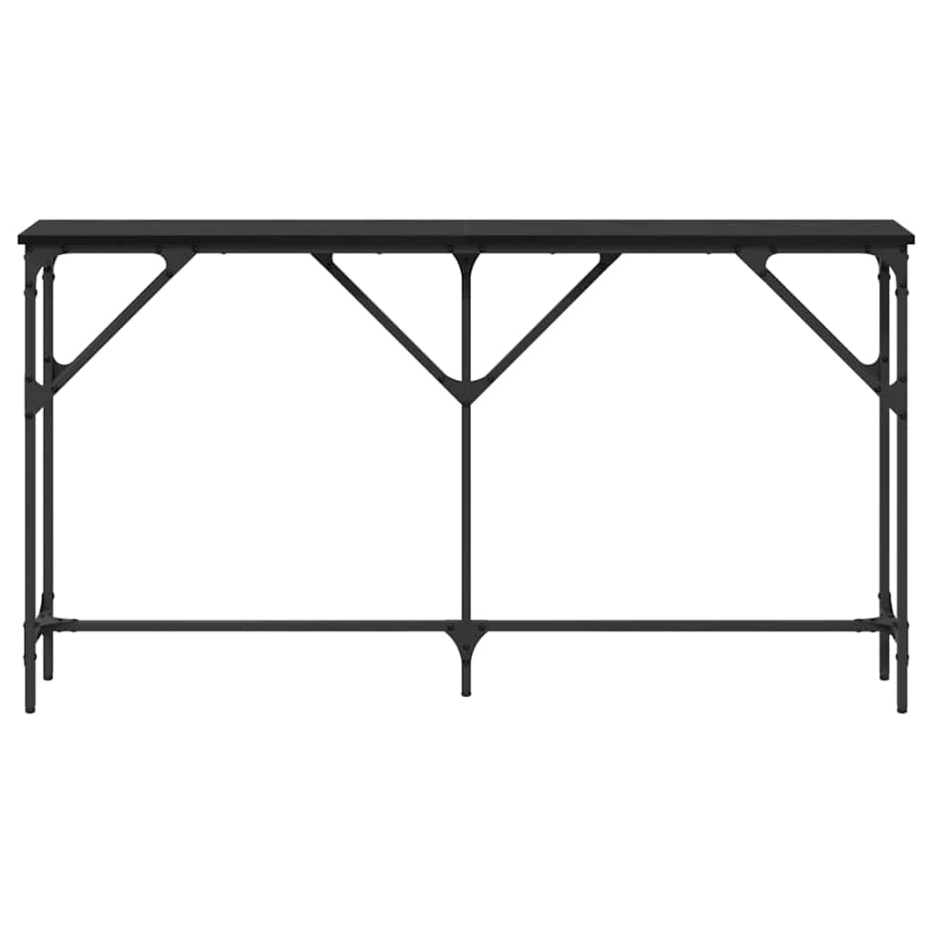 Tavolo consolle Rovere nero 140 x 23 x 75 cm