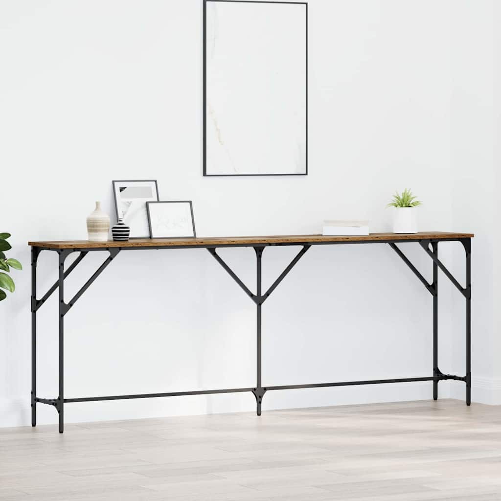 Tavolo consolle Legno vecchio 200 x 29 x 75 cm