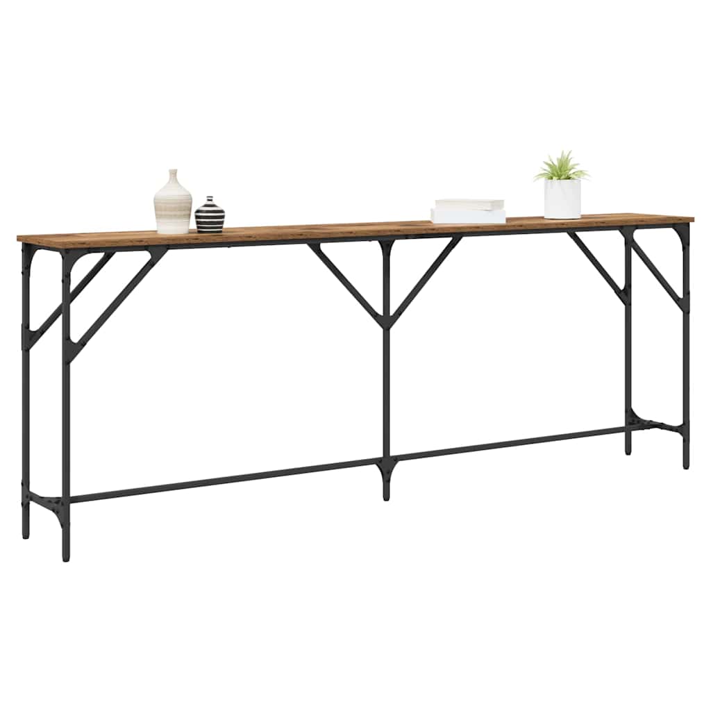 Tavolo consolle Legno vecchio 200 x 29 x 75 cm