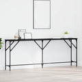 Tavolo consolle Rovere nero 200 x 29 x 75 cm