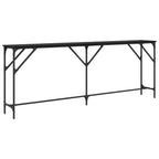 Tavolo consolle Rovere nero 200 x 29 x 75 cm