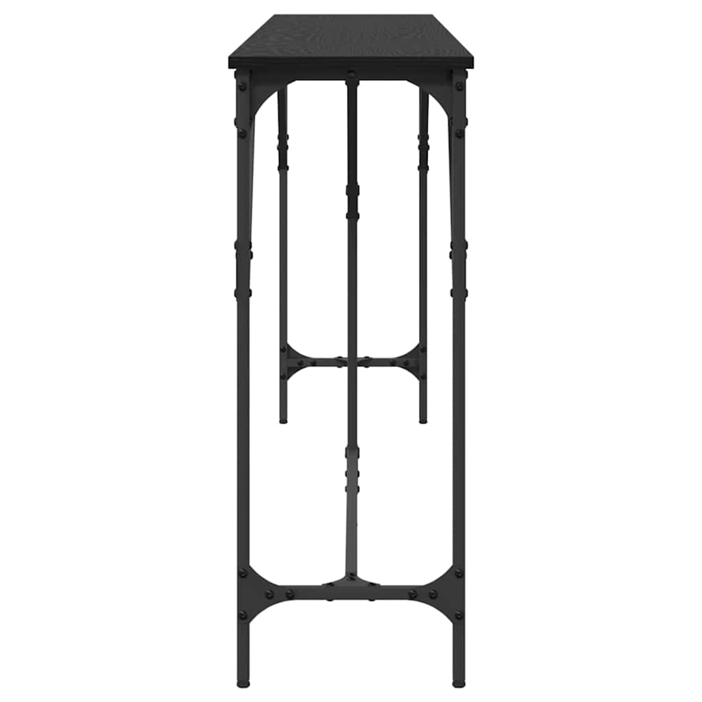 Tavolo consolle Rovere nero 200 x 29 x 75 cm