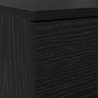 Mobile per scarpe con cassetto Rovere Nero 100,5 x 28 x 100 cm