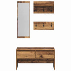 Set mobili da ingresso 4 pcs Legno vecchio Legno multistrato