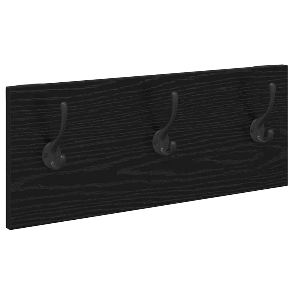 Set mobili da ingresso 4 pcs Rovere Nero Legno multistrato