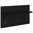 Set mobili da ingresso 4 pcs Rovere Nero Legno multistrato