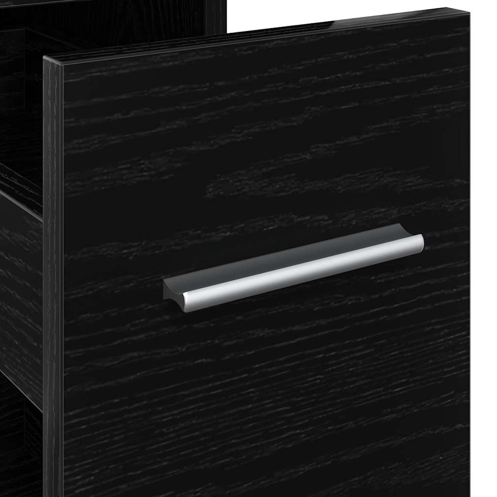 Set di mobili per il bagno Rovere Nero 22 x 44 x 61.5 cm