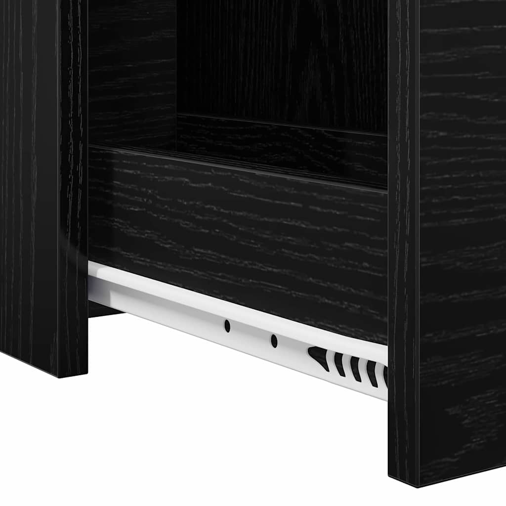 Set di mobili per il bagno Rovere Nero 80 x 18 x 60 cm