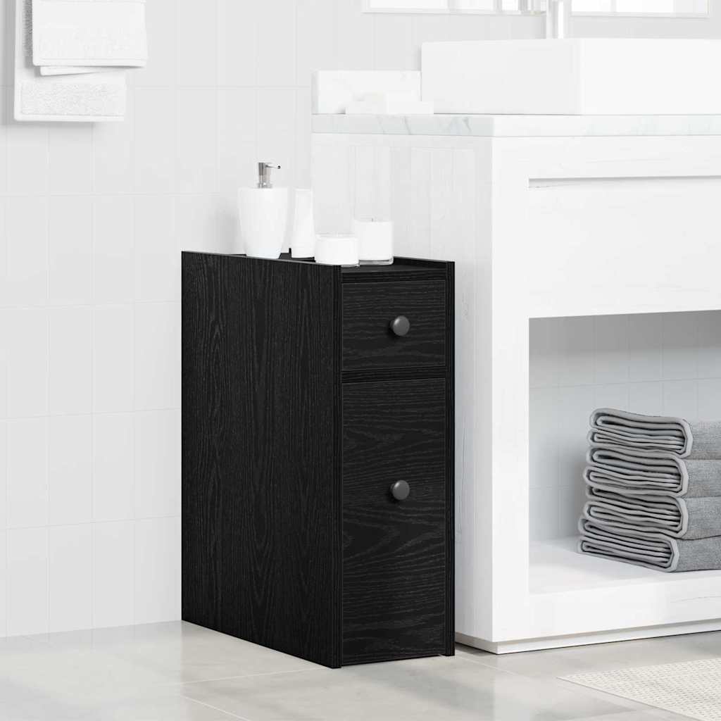 Set di mobili per il bagno Rovere Nero 80 x 18 x 60 cm