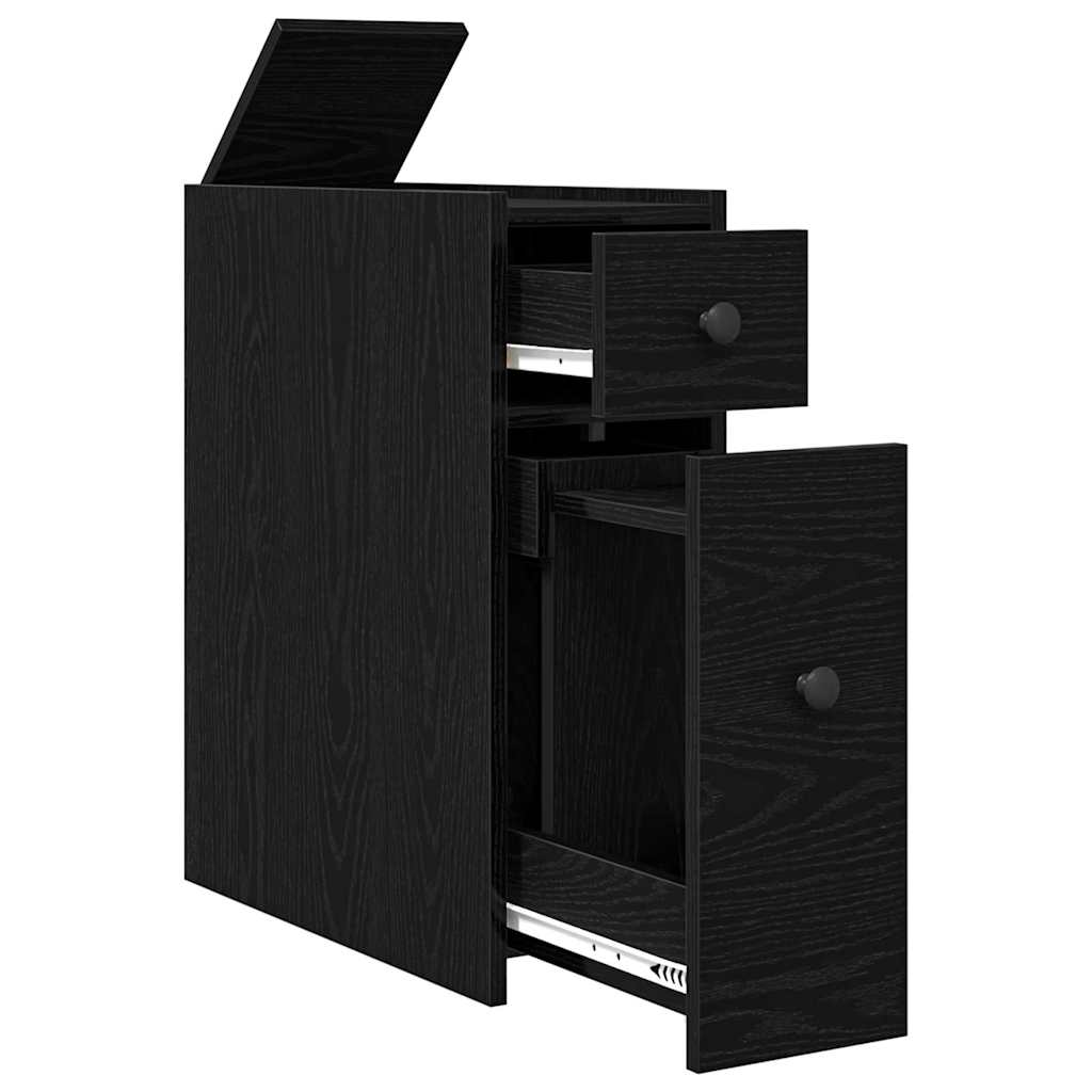 Set di mobili per il bagno Rovere Nero 80 x 18 x 60 cm