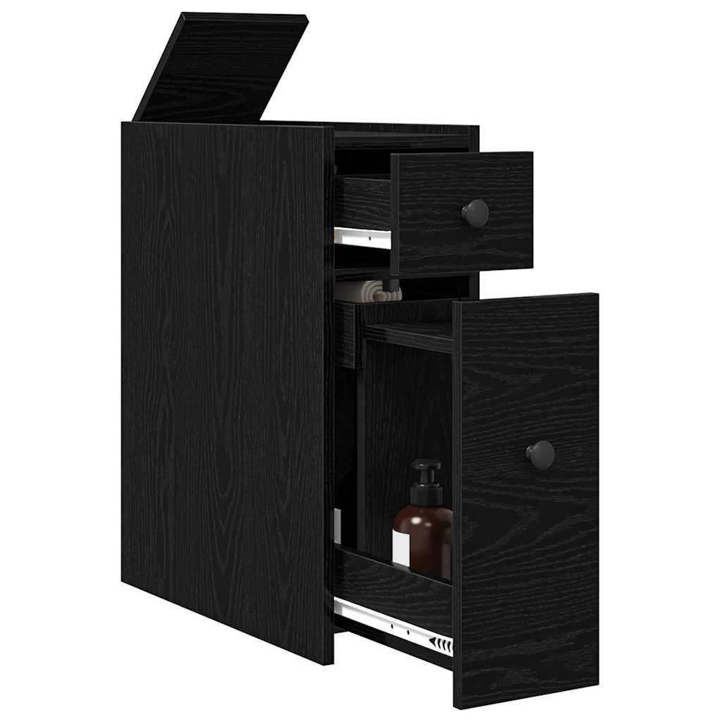 Set di mobili per il bagno Rovere Nero 80 x 18 x 60 cm
