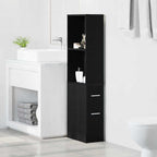Set di mobili per il bagno Rovere Nero 22 x 41 x 135 cm