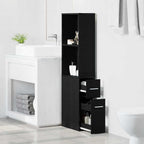 Set di mobili per il bagno Rovere Nero 22 x 41 x 135 cm